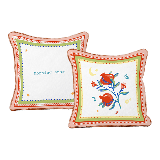 Cushion with Small Embroidery - Mamma Mia
