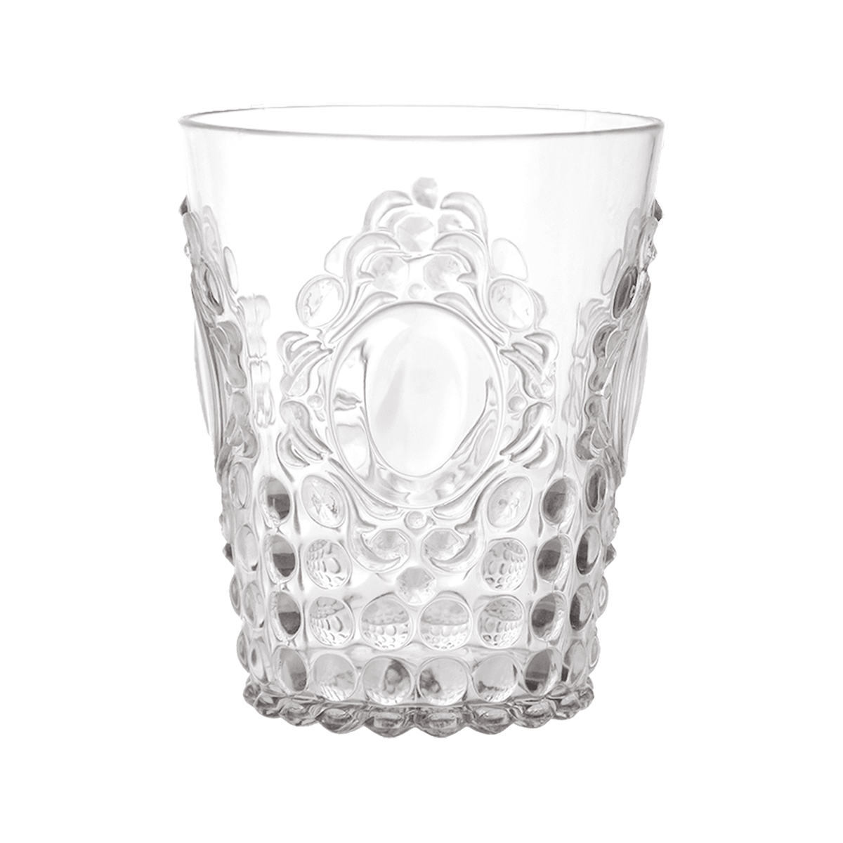 Set of 6 Water Glasses - Baroque & Rock