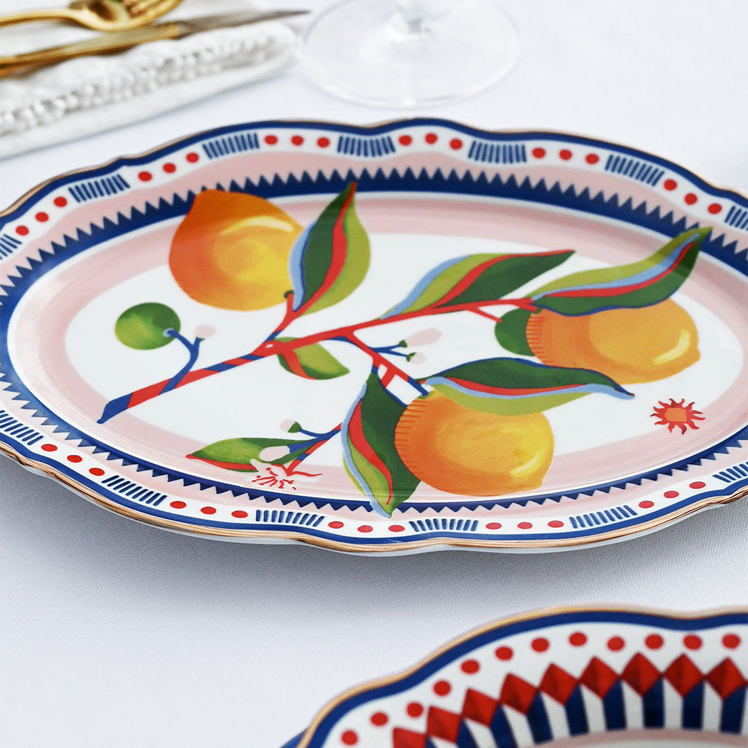 Small Oval Plate - Le Rouge