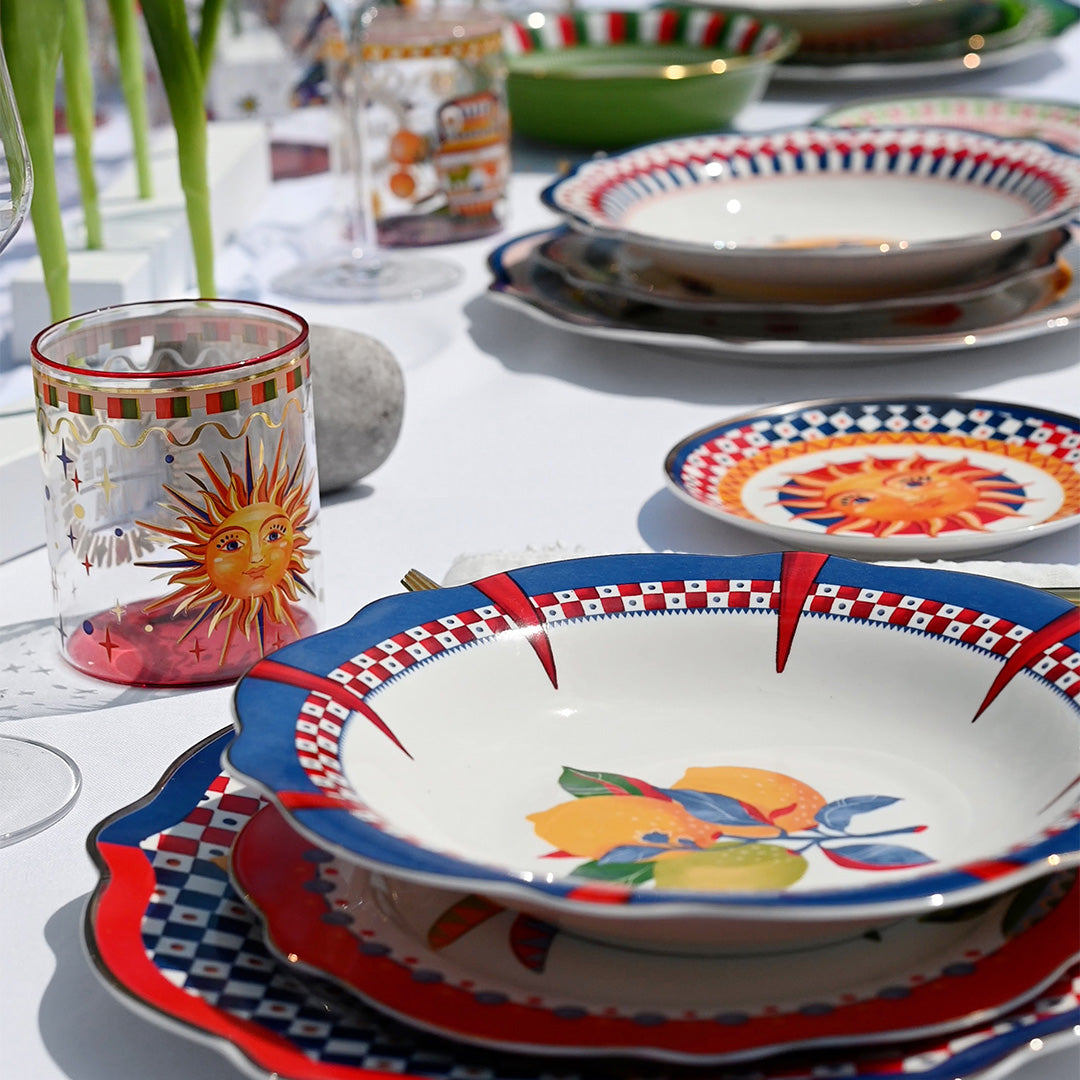 Porcelain soup plate - Mamma Mia