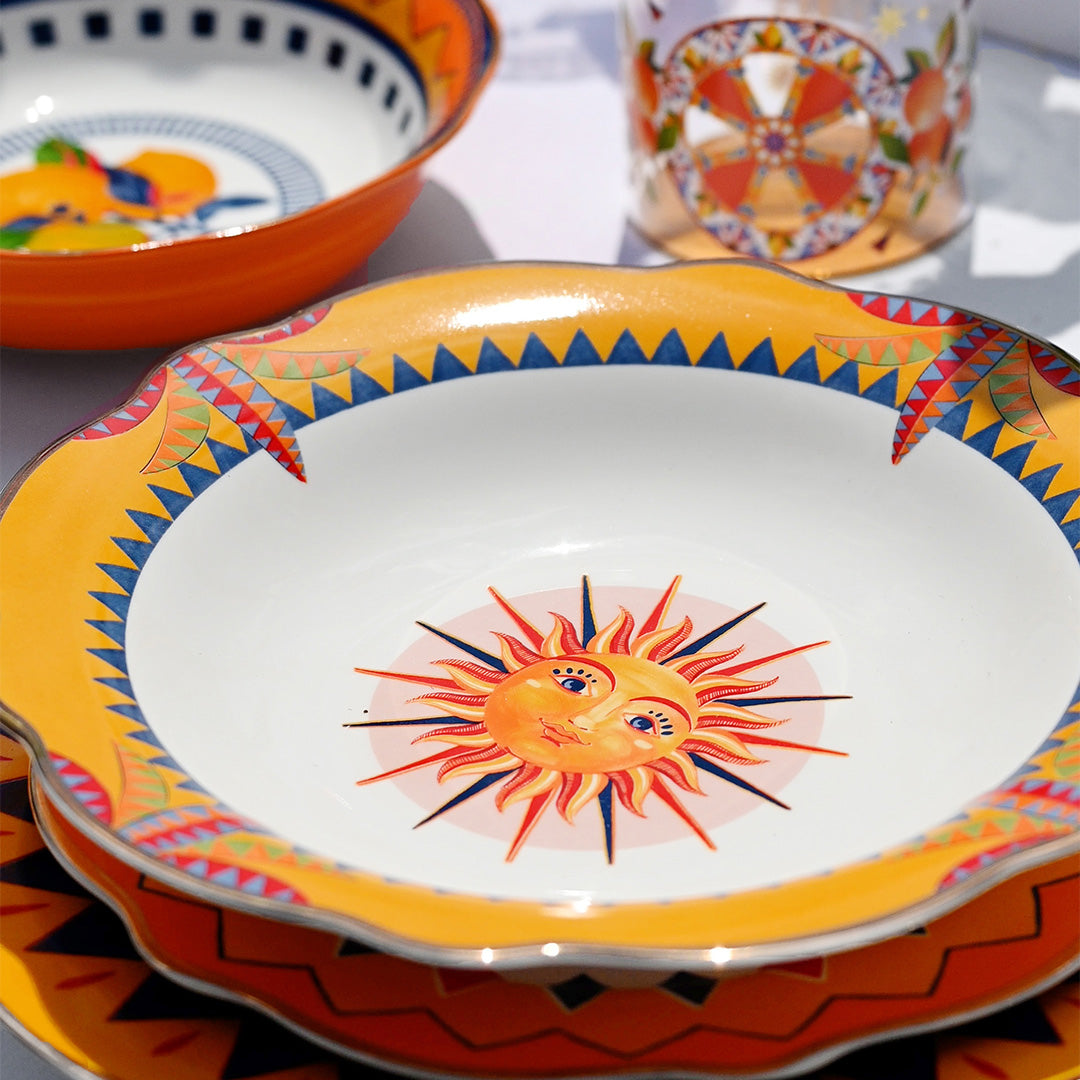 Porcelain soup plate - Mamma Mia