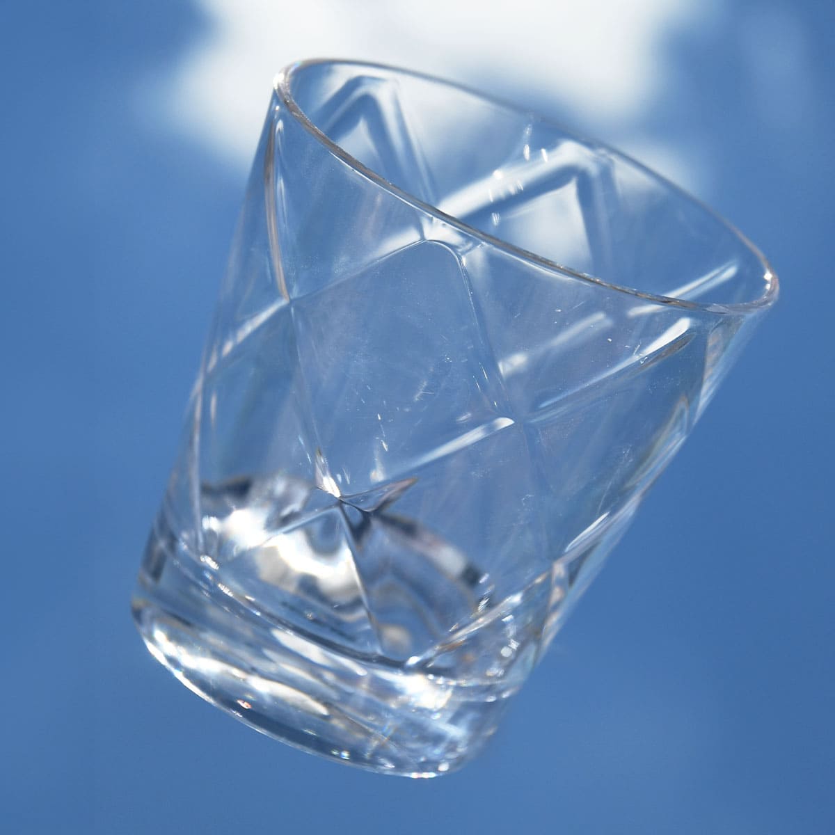 Set of 6 Transparent Water Glasses - Cheers