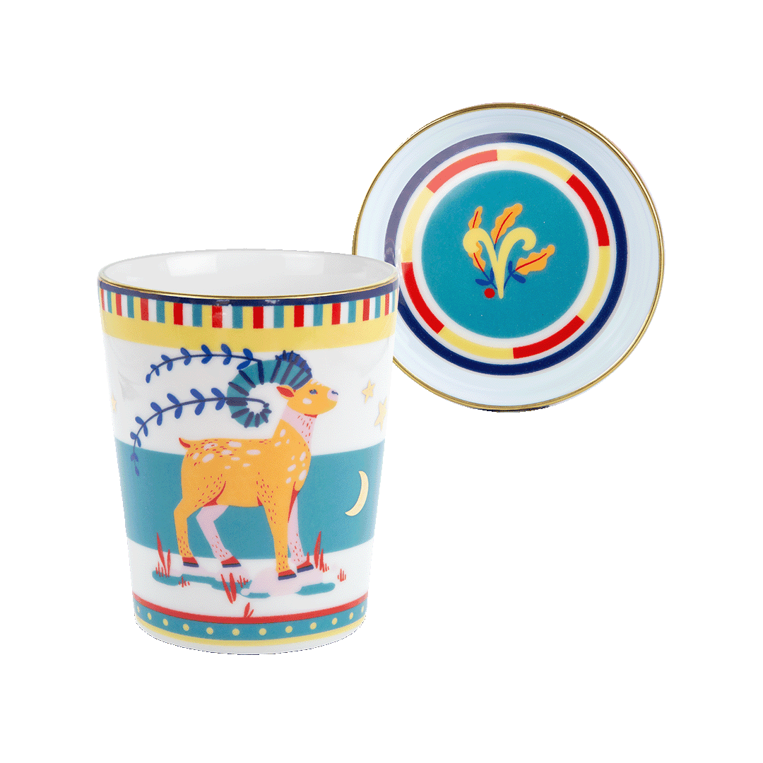 Cup with Saucer/Lid - Aries