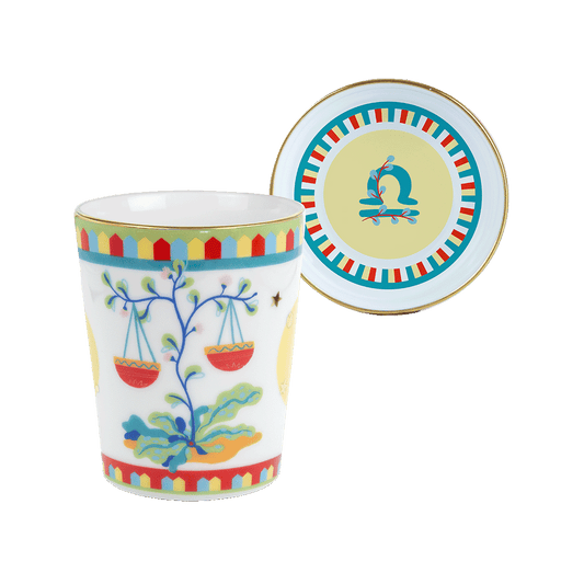 Cup with Saucer/Lid - Libra