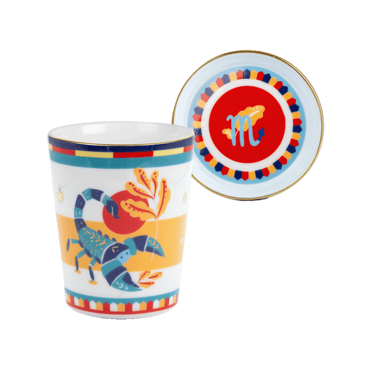 Cup with Saucer/Lid - Scorpio