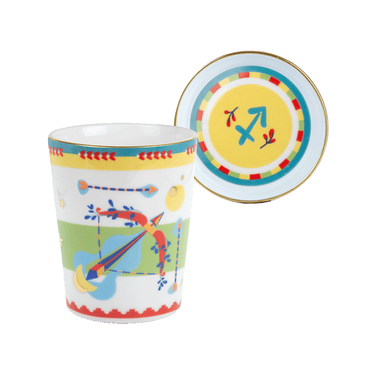 Cup with Saucer/Lid - Sagittarius