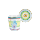 Tazzina Espresso in Porcellana con Piattino/Coperchio - Mamma Mia