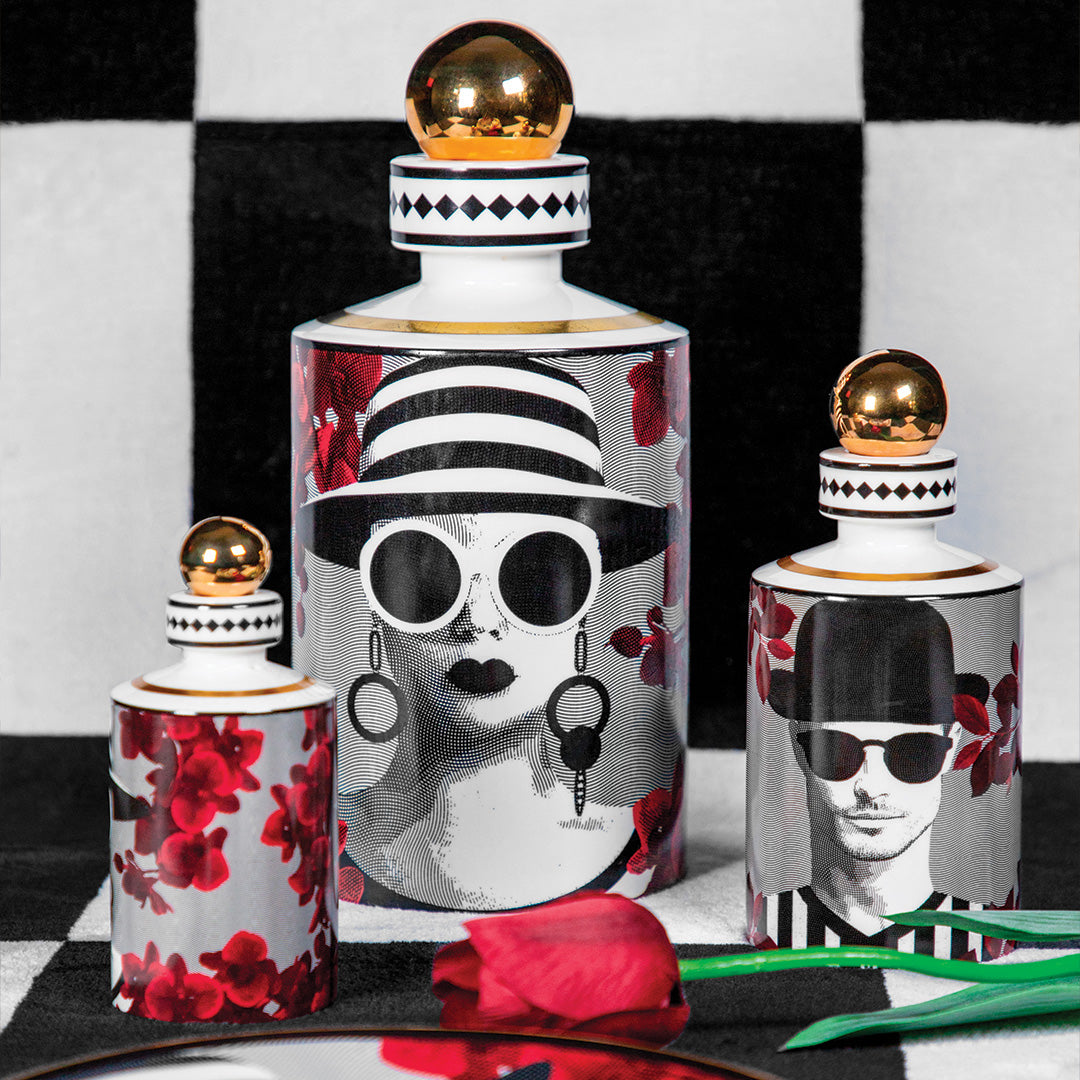 Bottle with maxi sphere Mr. Black - The Inseparables