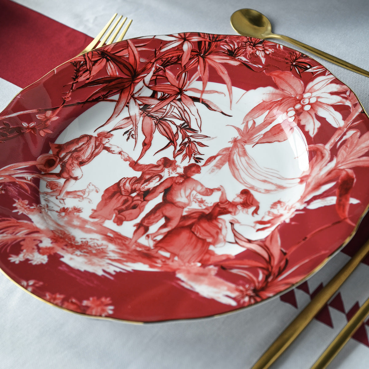 Set of 6 dinner plates - Le Rouge