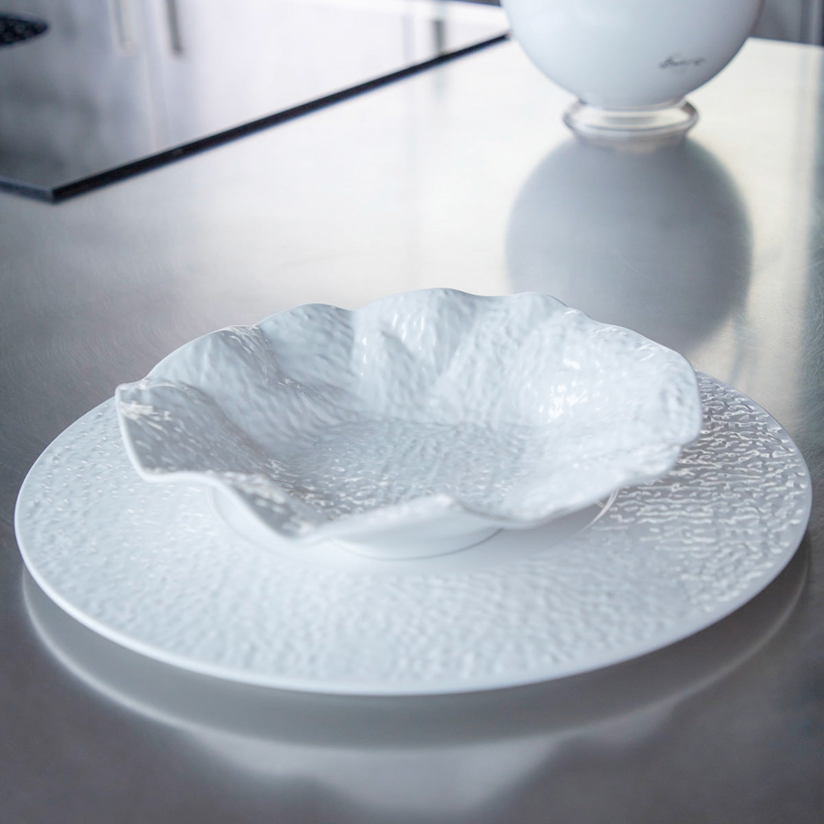 Festooned Salad Bowl - Moon