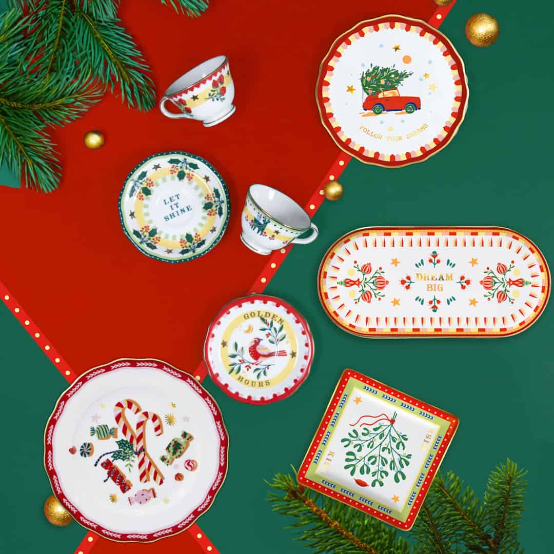 Piattino Rosso Macchina - Mamma Mia Xmas