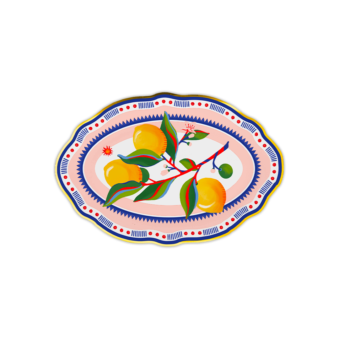 Small Oval Plate - Le Rouge
