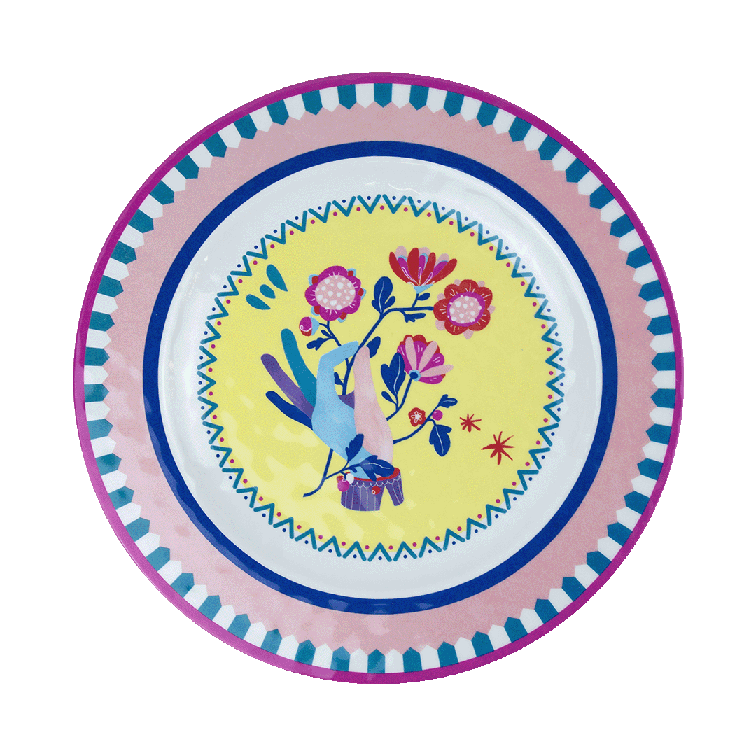 Set of 6 dinner plates - Mamma Mia