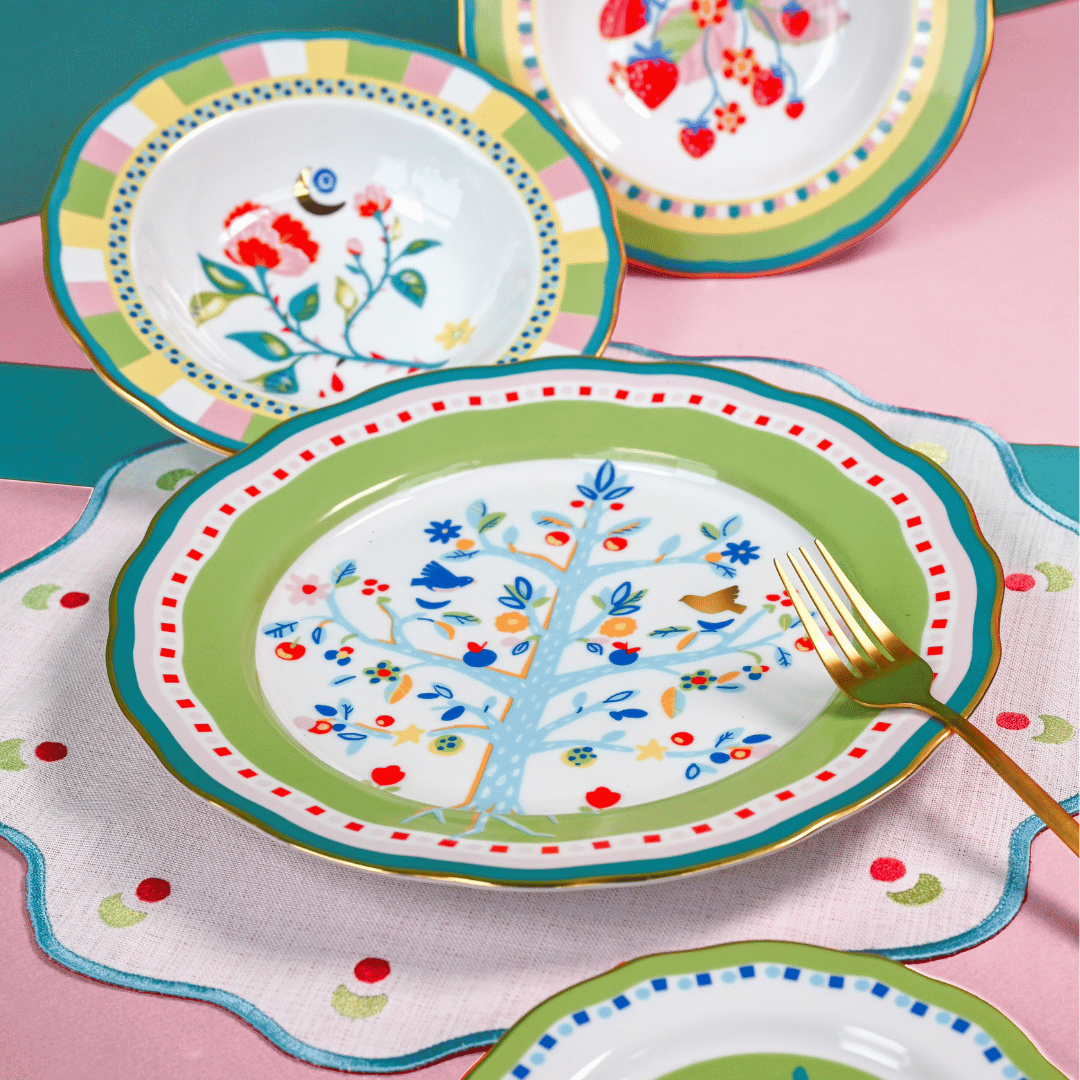 Porcelain dinner plate - Mamma Mia