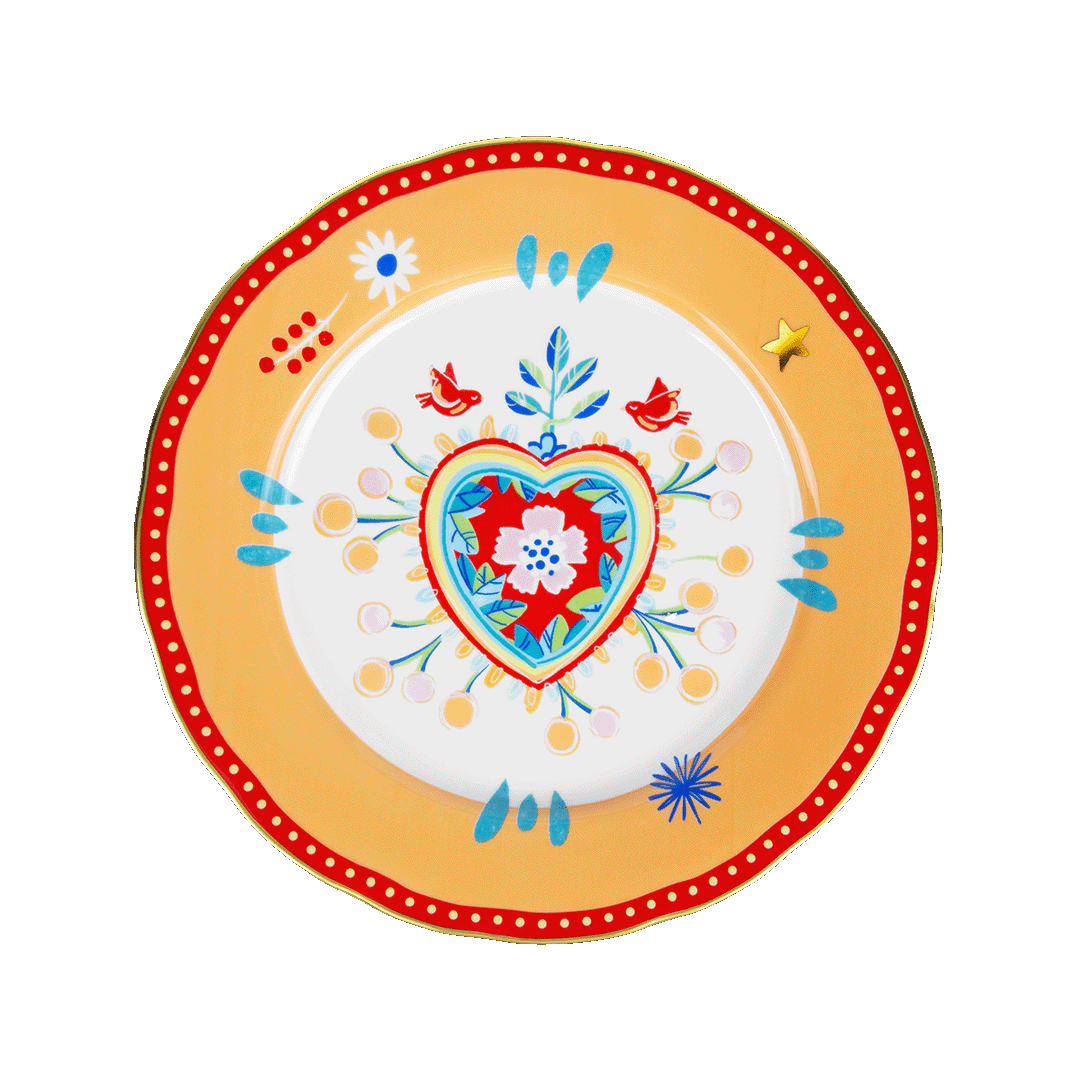 Porcelain dinner plate - Mamma Mia