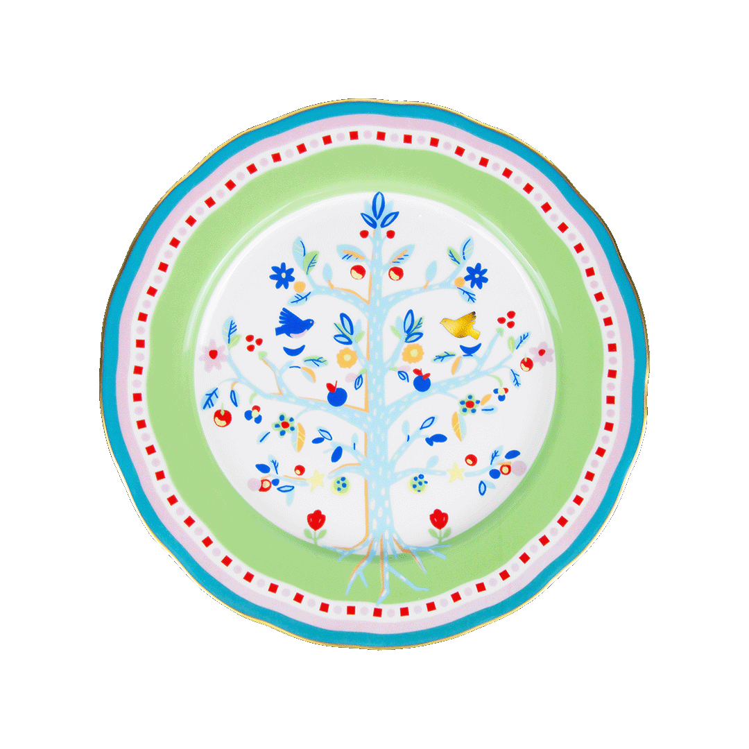 Porcelain dinner plate - Mamma Mia