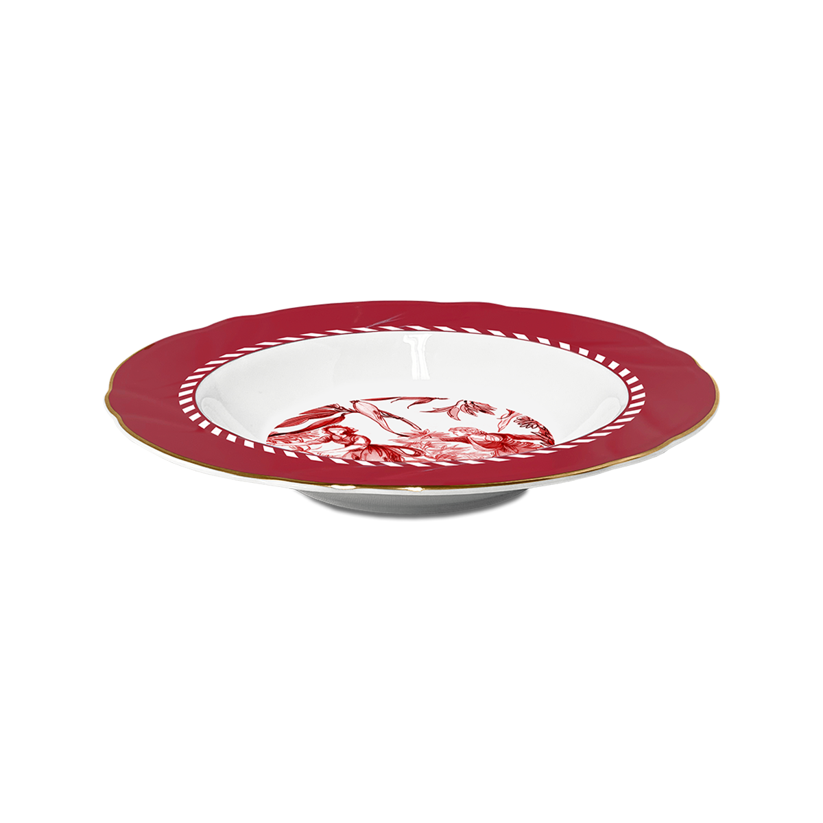 Set of 6 soup plates - Le Rouge