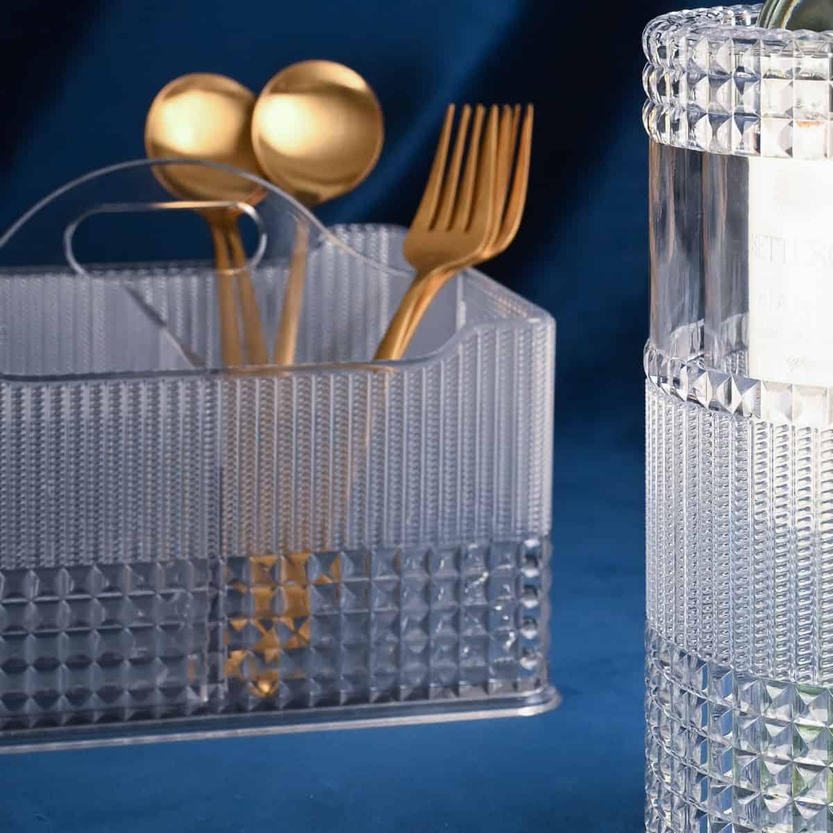 Transparent Cutlery Tray - Chic & Zen