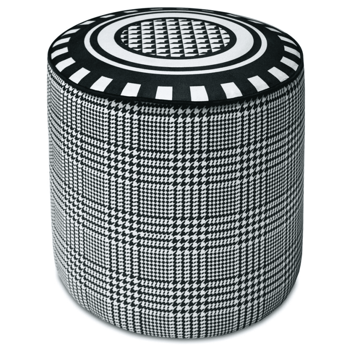 Velvet Pouf - Optical
