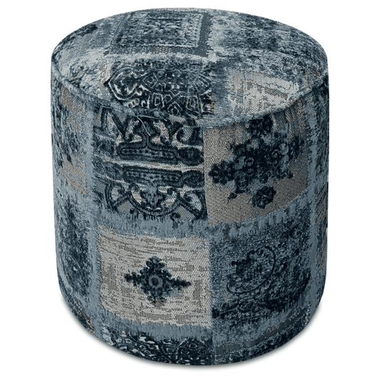 Velvet Pouf - Jacquard
