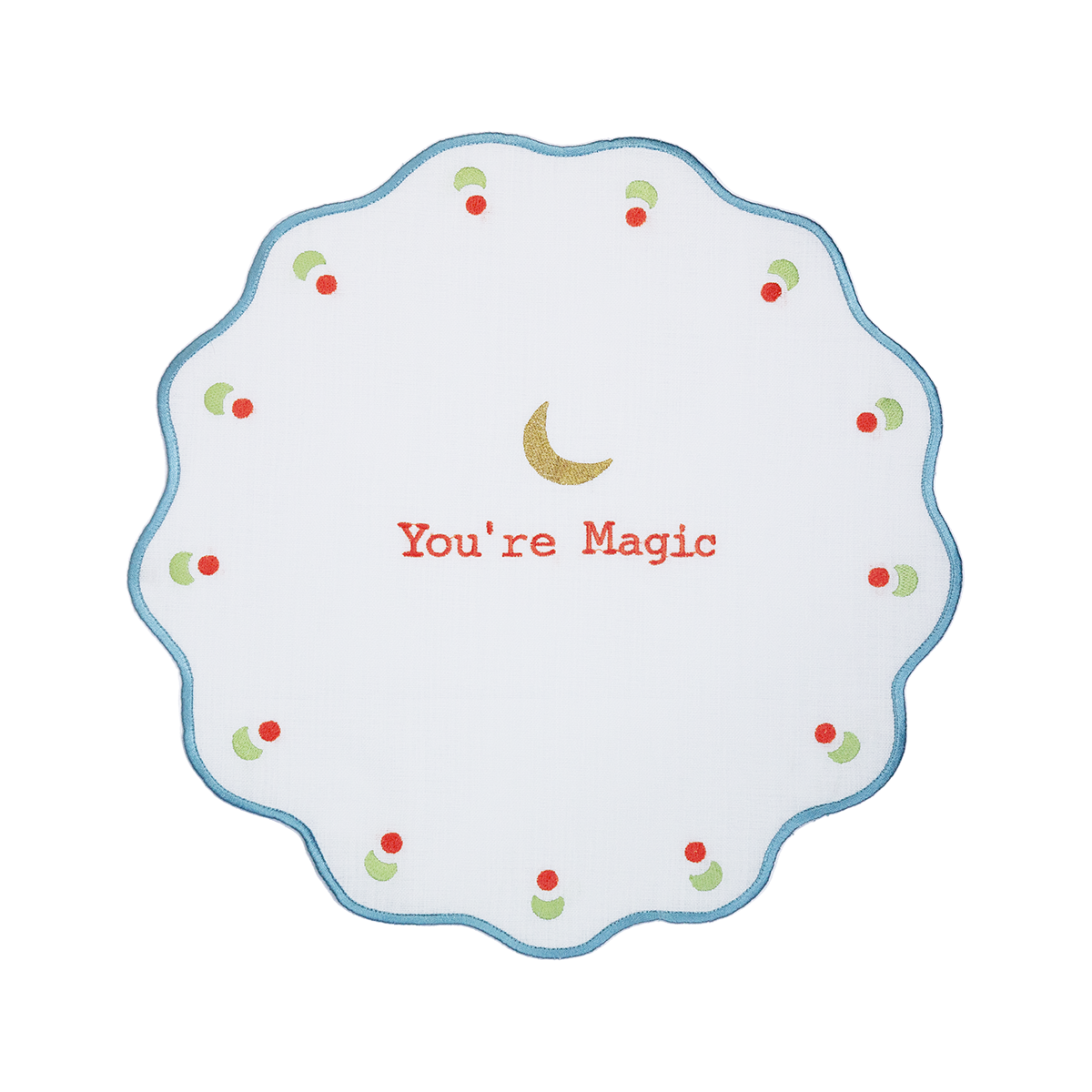 Embroidered Round Placemat - Mamma Mia