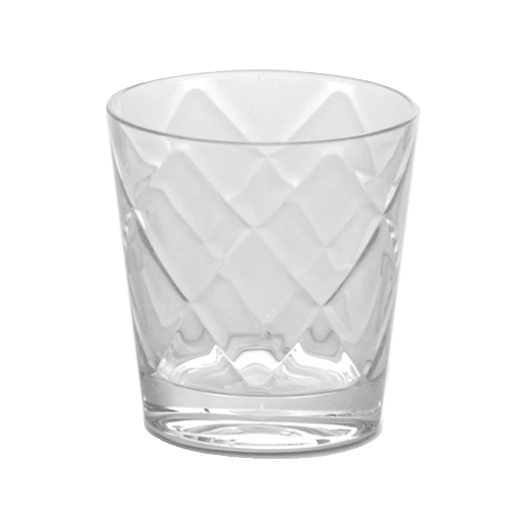 Set of 6 Transparent Water Glasses - Cheers