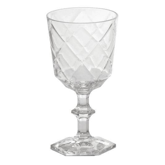 Set of 6 Transparent Wine Glasses - Cheers