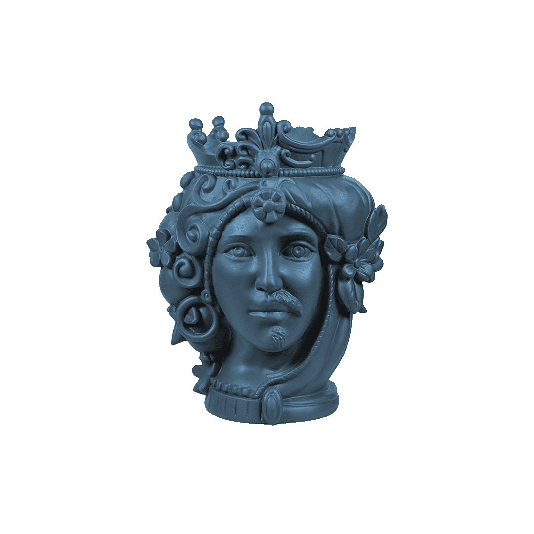Testa Matta Coppia - Blu Grigio