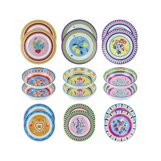 Servizio 18pz Mix&Match - Mamma mia Outdoor