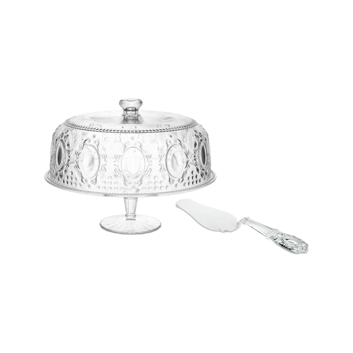 Cake Stand + Cake Server Set - Baroque & Rock Anniversary