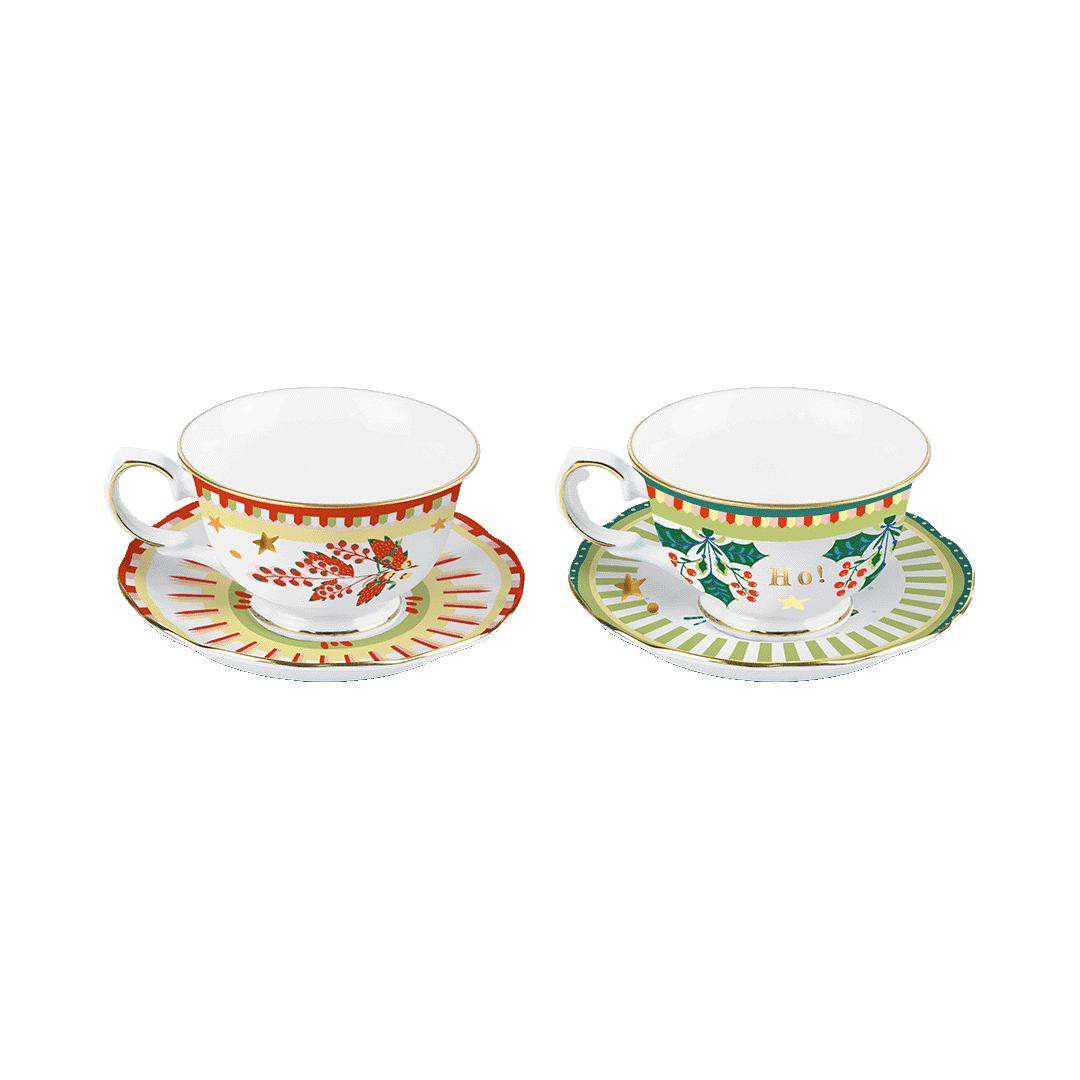 Set 2 Tazzine Té - Mamma Mia Xmas