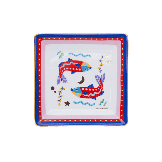 Svuotatasche Quadrato - Pesci