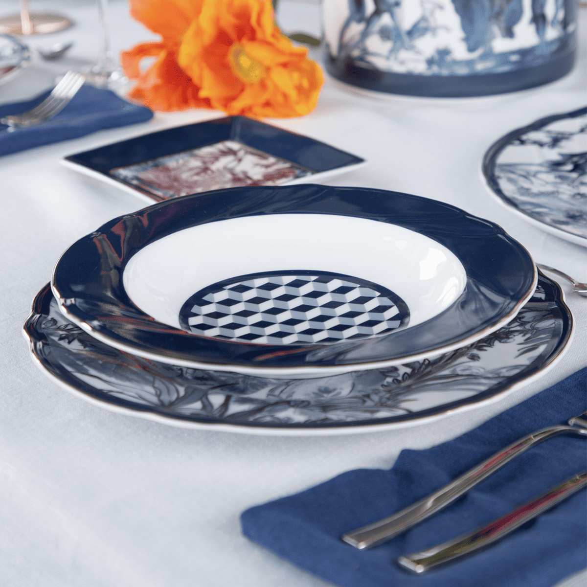 Set of 6 soup plates - Versailles
