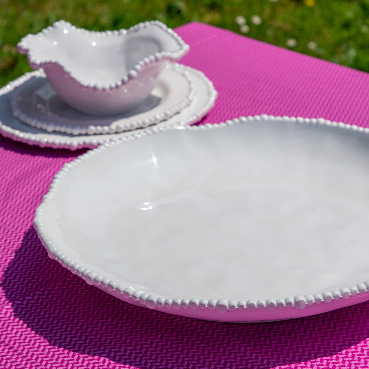 White Rectangular Tray - Joke
