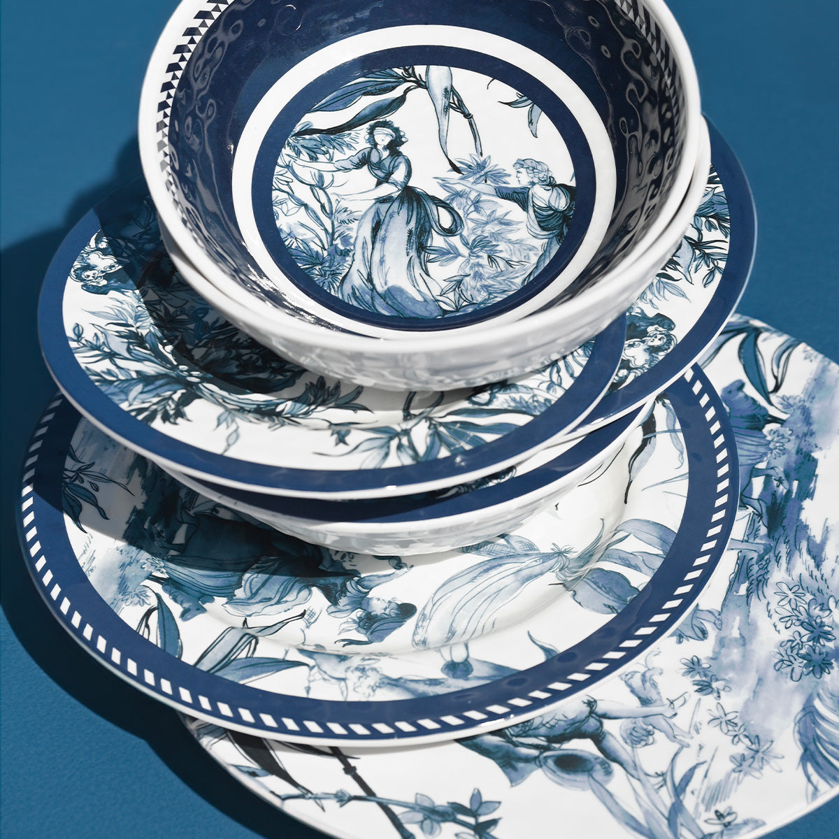 Set of 6 dinner plates - Versailles