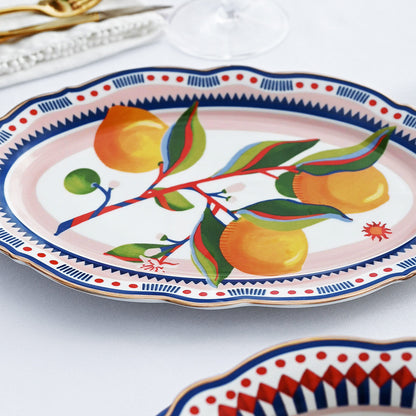 Small Oval Plate - Le Rouge