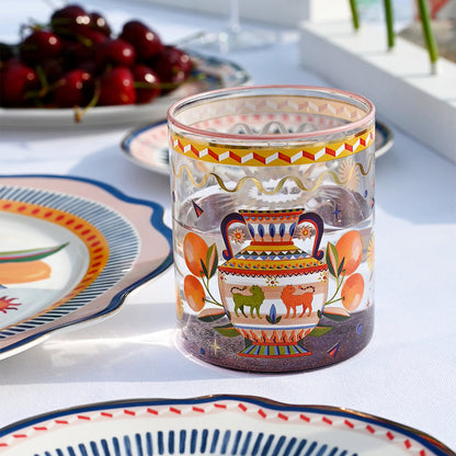 Set of 6 Transparent Water Glasses - Crystal Touch