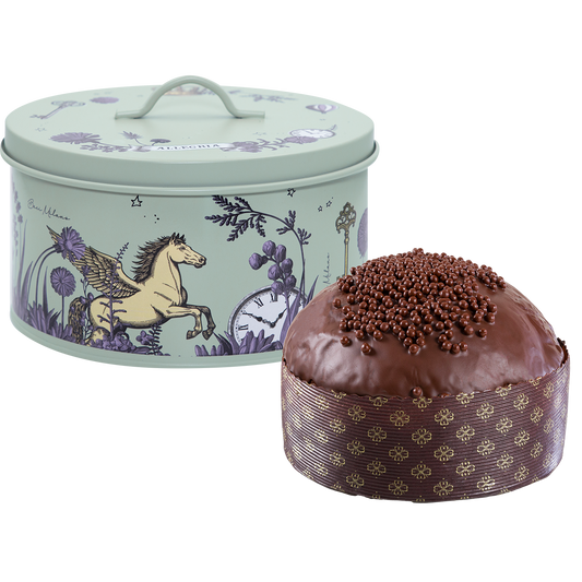 Box Gourmet: Panettone pere e gocce di cioccolato 400g