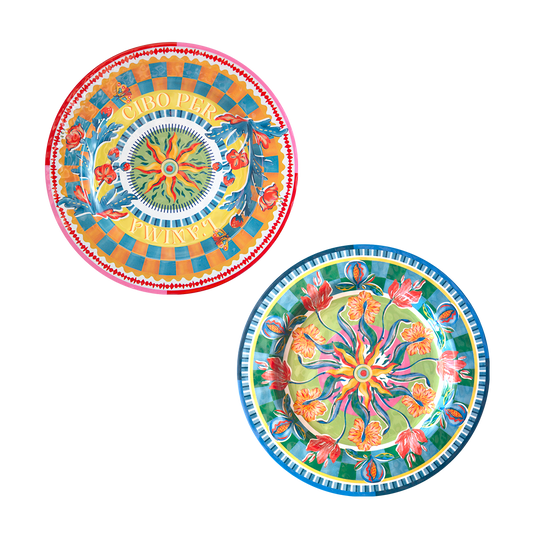 Set of 6 dinner plates - Mamma Mia