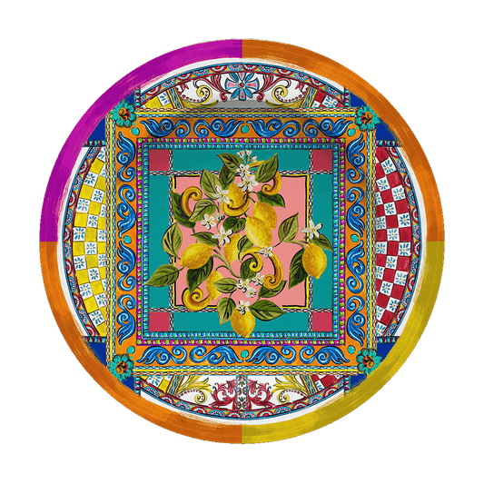 Set of 6 dinner plates - Ortigia