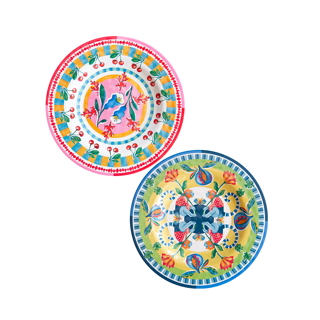 Set of 6 Dessert Plates - Mamma Mia