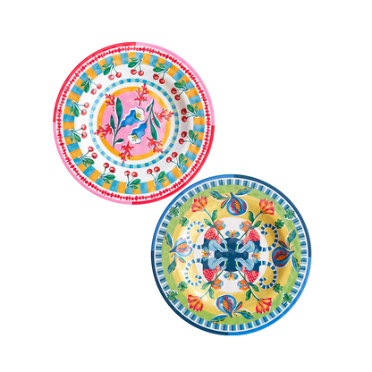 Set of 6 Dessert Plates - Mamma Mia