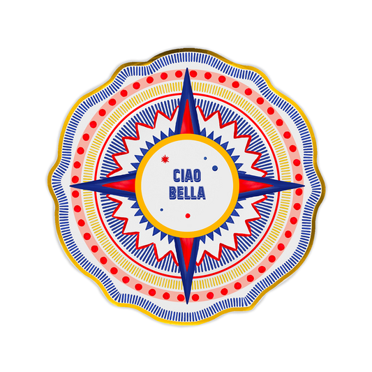 Porcelain dinner plate - Mamma Mia