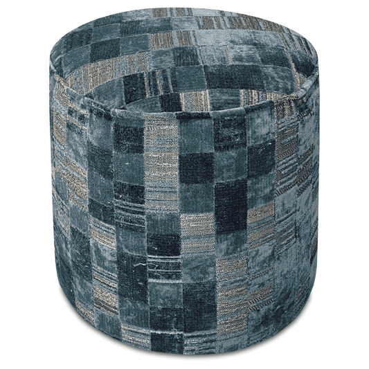 Velvet Pouf - Jacquard