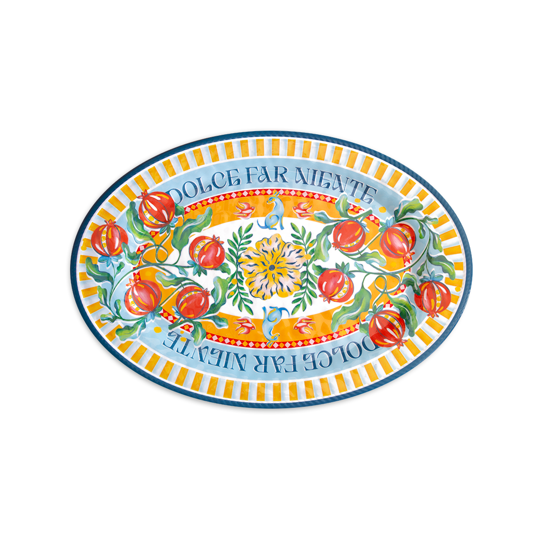 Oval serving plate - Mamma Mia