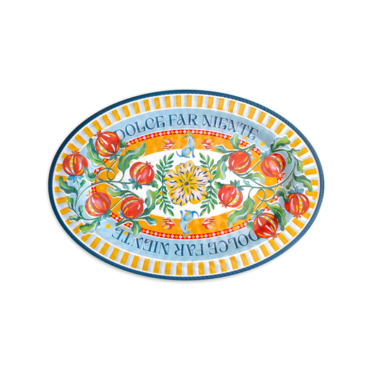 Oval serving plate - Mamma Mia