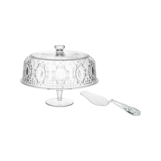 Cake Stand + Cake Server Set - Baroque & Rock Anniversary