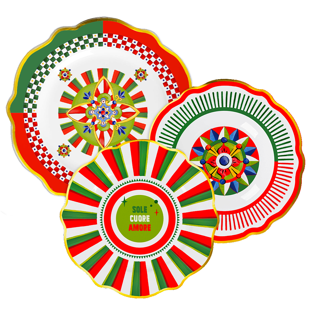 Servizio piatti Dolce Vita 18 pezzi Porcellana MIX