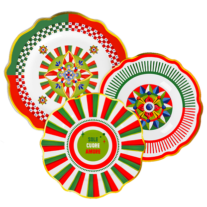 Servizio piatti Dolce Vita 18 pezzi Porcellana MIX