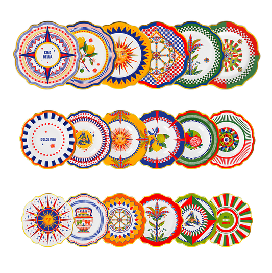 Servizio piatti Dolce Vita 18 pezzi Porcellana MIX